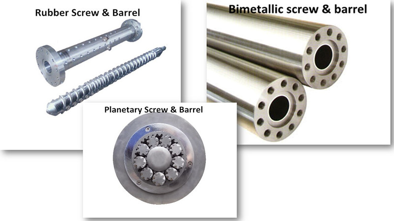 Screw and barrel for Screw extrusion blow molding machine