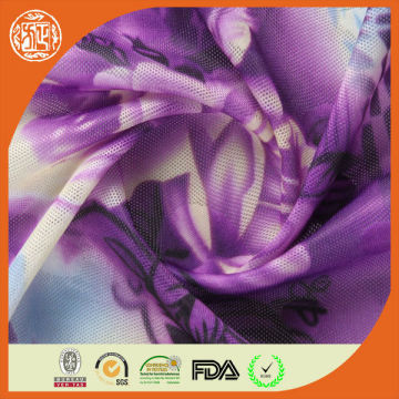 hot selling new fashion clothe fabric polyester clear mesh fabric