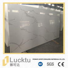 Calacatta white solid surface artificial stone for quartz slab