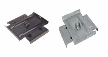 Anclaje de placa transversal negro o galvanizado