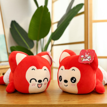 Custom Red Fox Plush Toys Stuffed Plush Animal Fox  Beaver Pillow Dolls