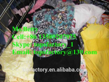 Cheap cream second hand export clothes unsorted second hand clothes