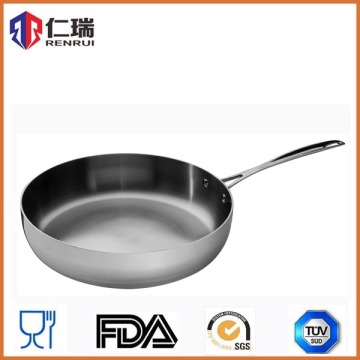 high grade stainless steel fry pan