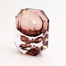 Modern Nordic Light Luxury Glass Vase - Red Crystal Vase