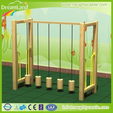 Wooden climbing bridge for kids outdoor bridge in school