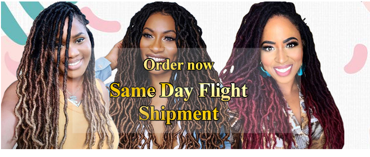 Julianna Extensions Colored Ombre color Goddess Long Crochet Hair Braids Faux Locs Braid Synthetic Hair Gypsy Locs