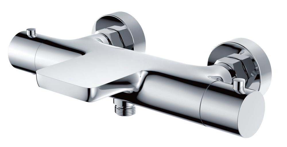 Round Thermostatic Faucet With Spout