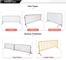 Heavy duty crowd control steel barricades