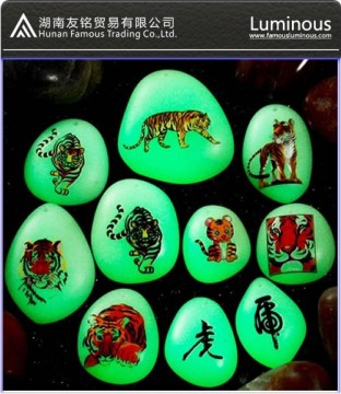 Glow in the darkPendants & Charms with lettering(stone material)