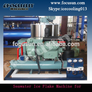 Seawater Ice Flake Machin for freezing fish (10t/d)