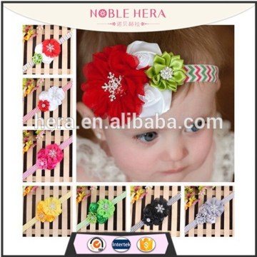 Wholesale silk flower baby girl elastic headband