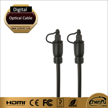 moulding body digital optical cable braided toslink to toslink cable gold flash