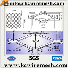 Red copper expanded metal mesh