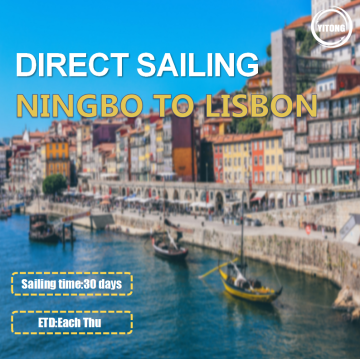 Frete marítimo de Ningbo a Lisboa Portugal