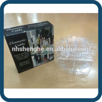 360 Rotating Spinning Acrylic Clear Cosmetic Caddy Makeup Glam Caddy Organizer