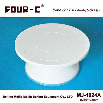 Plastic cake revolving turntable,cake decorating stand