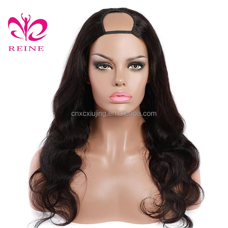 Reine Hair Body Wave U Part Wigs Body Wave Human Hair U Shape Wig Peruvian 28 30 Inch Remy Hair Wigs Glueless 150% 180%