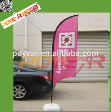 Custom flying outdoor advertising beach flags