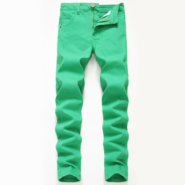 Mens Green Denim Jeans Wholesale Custom