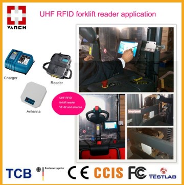 Portable UHF RFID fixed reader for forklift