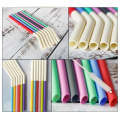 Multi Color Food Grade Silicone Reusable Drinking Straws