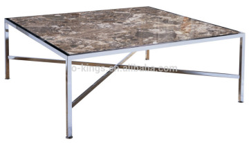 marble top metal feet bar table