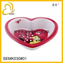 Melamine heart shape kid bowl, melamine kid bowl, melamine bowls