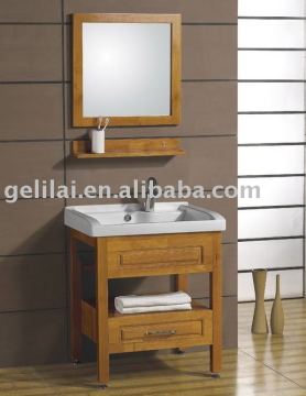 BATHROOM WOOD CABINET BASIN