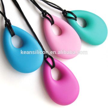 Silicone Teething Pendant Necklace/Silicone Chewable Jewelry Factory