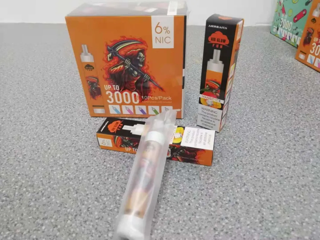 2021 Best Wholesale Disposable Vape Pen 3000 Puffs LED Light Flashing Rechargeable Shisha Electronic Cigarette