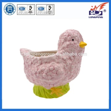 Ceramic cute easter chick shaped candy jar,wholesale food container