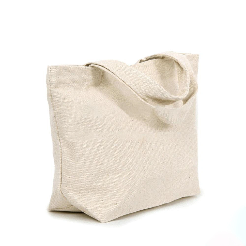 Gots Oekotex 100 OEM Production Recyclable Natural Color 100% Cotton Bag with Silk Screen Printing