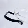 Pote de vidro borosilicato super transparente de 16 cm