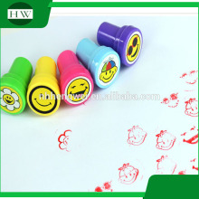 self inking plastic round Christmas cute set kids toy stamps