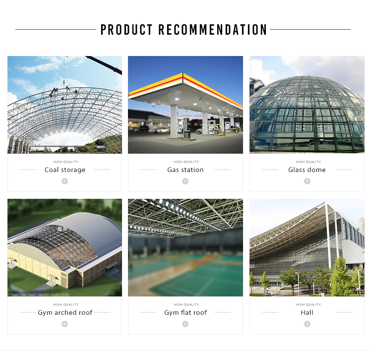 Architectural Design Easy Erection Space Frame Steel Structure Bolt Joint Arched Roof Conference hall