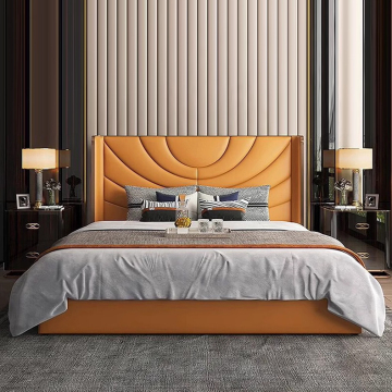 Elegant Italian Main Bedroom Suite with Leather Bed