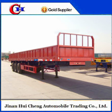 Shandong factory 3 axles side wall bulk cargo semi trailer