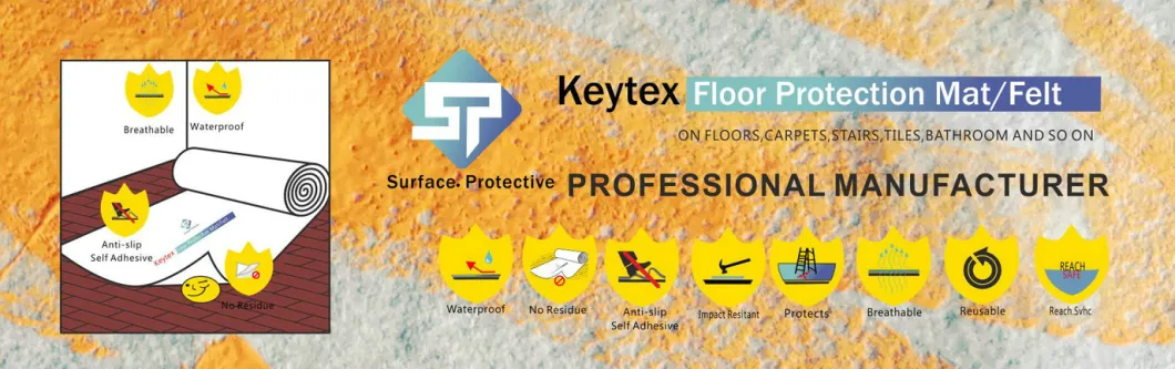 Self Adhesive Floor Protection Mat 130g 1X50m