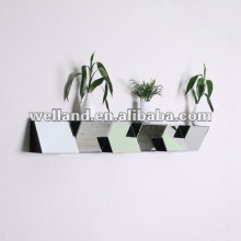 Zig-zag Wood wall mirror shelf C