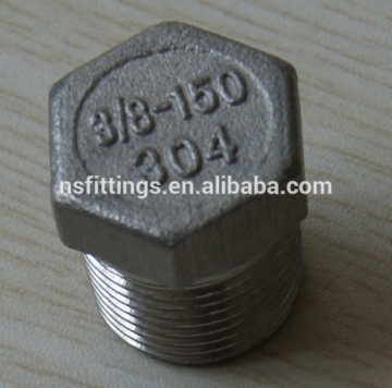 casting pipe fittings hexagon plug