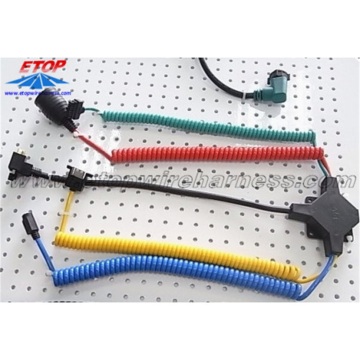 Custom Electronic Harness Color Coiled Harness Assemblies
