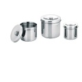 Hospital Medical Stainless Steel Gauze Jar With Lid