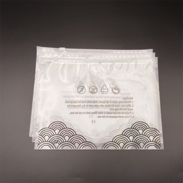 CPE frosted & PE trasparent ziplock bag