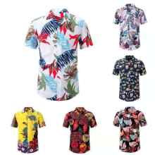 Men's Hawaiian Print Shirt Summer Casual XS-8XL Short Sleeve Beach