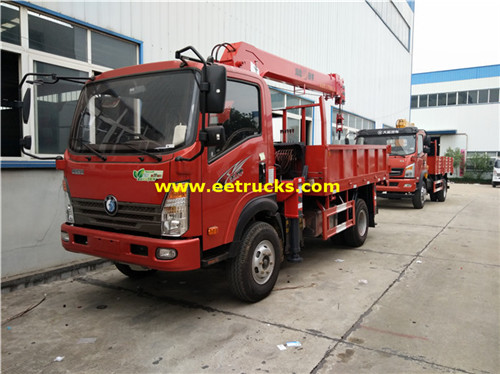 Sinotruk mini 3.5ton lori cranes