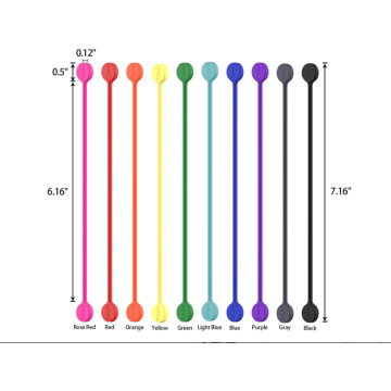 Reusable Silicone Strong Magnetic Cable Ties