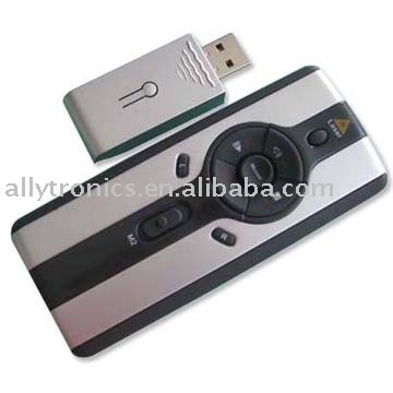 Multimedia wireless presenter with mouse function