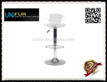 Replica high gloss acrylic moulded seat Lily acrylic bar stool with gas lift