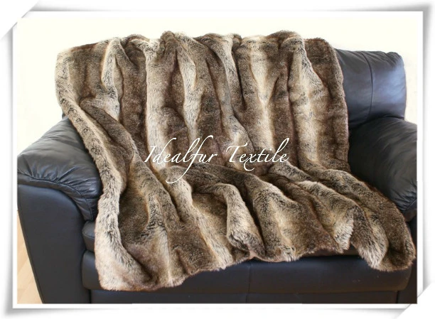 Fashion Luxury Faux Fur for Rug with Print