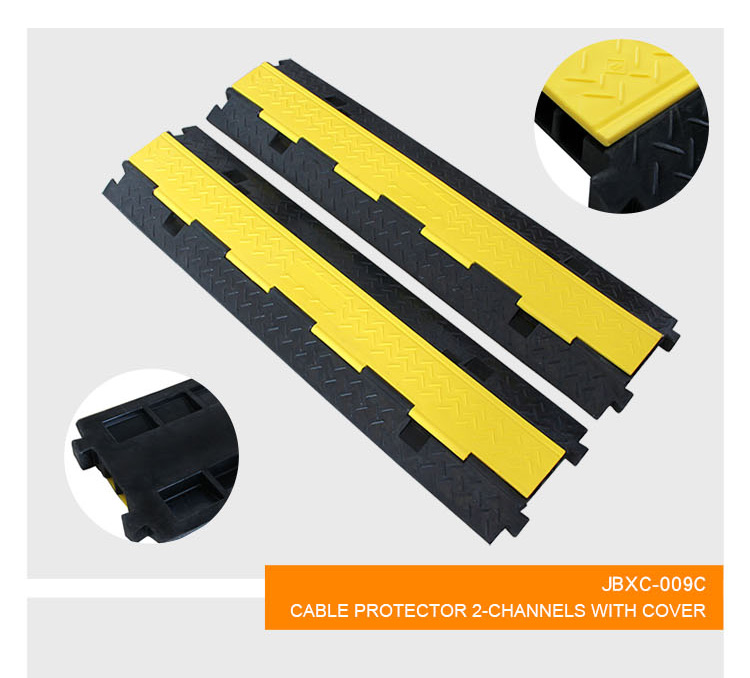 900MM Hot Sale Driveway Wire Speed Bump 3 Channel Rubber Cable Protector